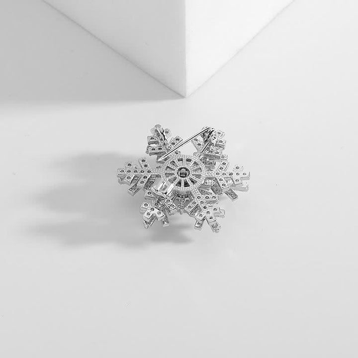 Broche Flocon de Neige Rotative pour Femme
