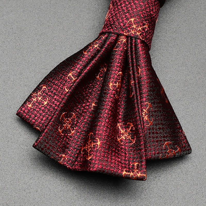 Nœud papillon décontracté bordeaux pour homme Voyager Rudder