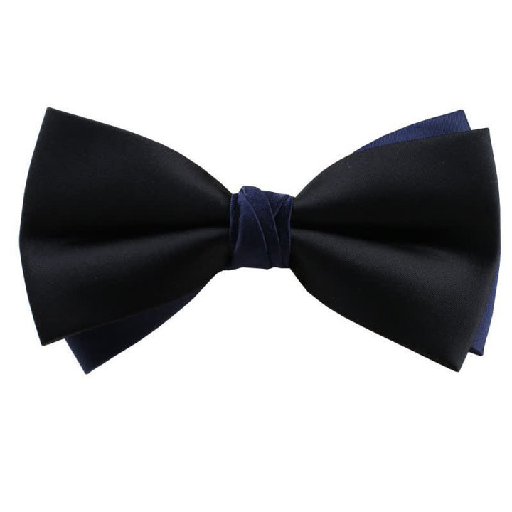 Nœud papillon asymétrique bicolore pour homme