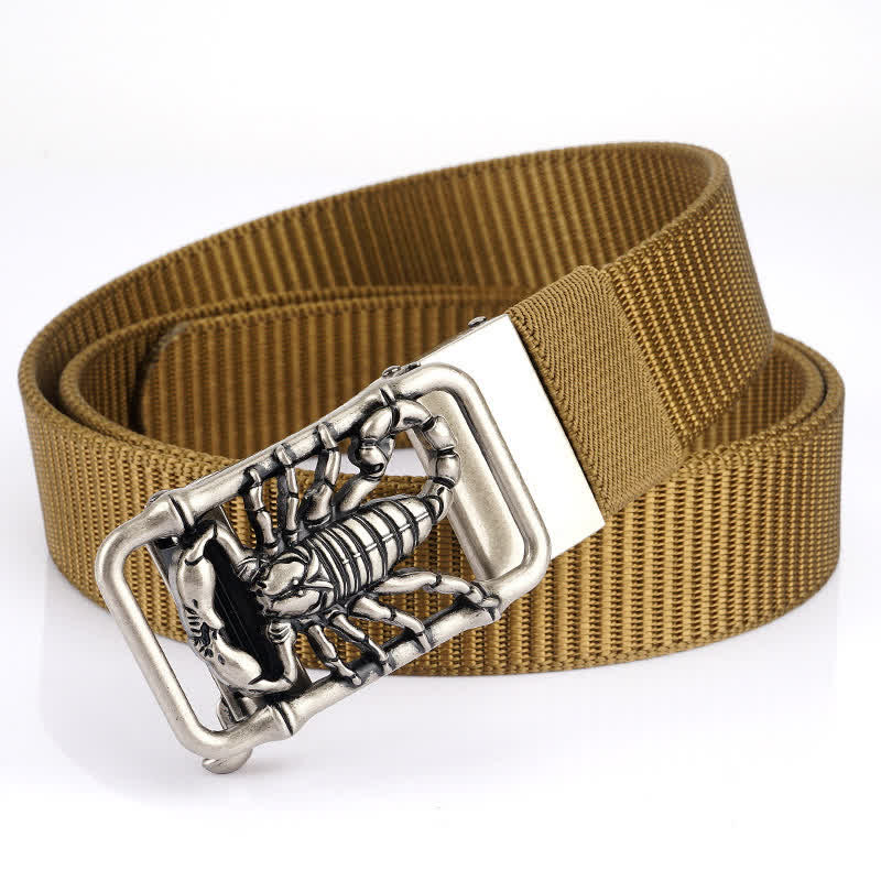 Ceinture simple en nylon pour homme King Scorpion
