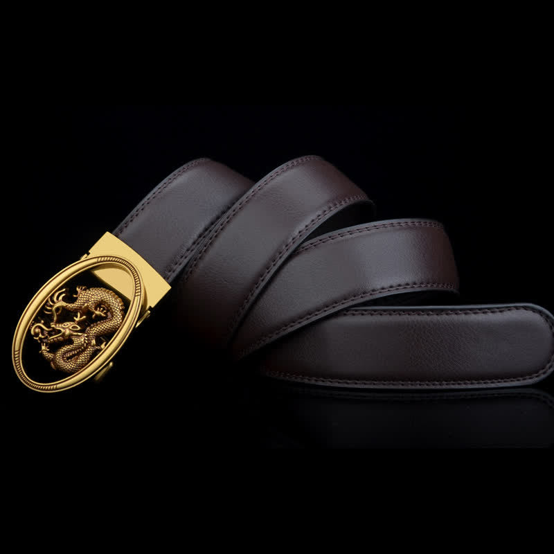 Ceinture en cuir vintage pour homme avec dragon volant