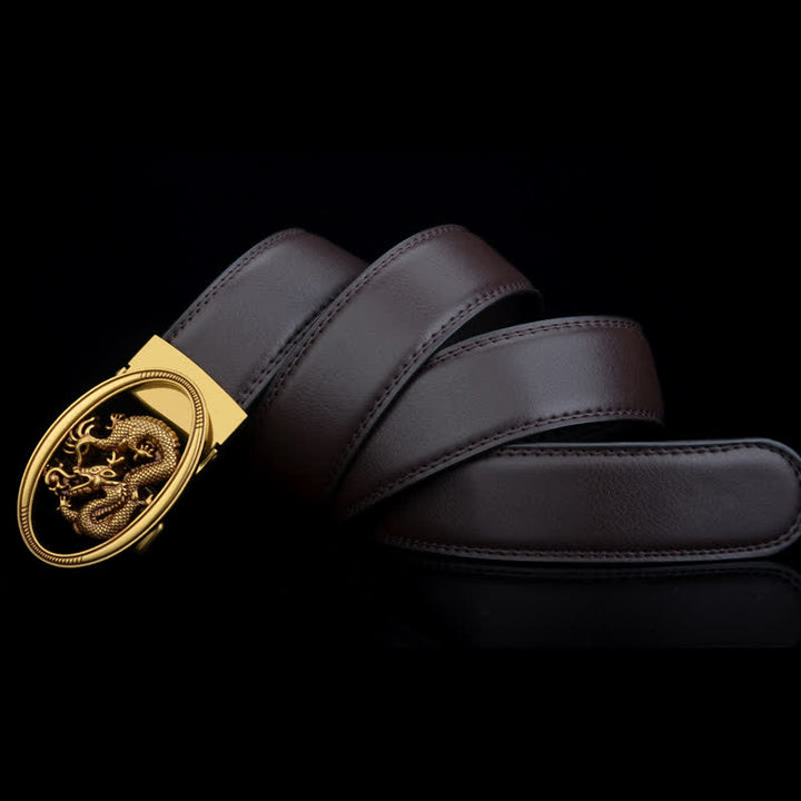 Ceinture en cuir vintage pour homme avec dragon volant
