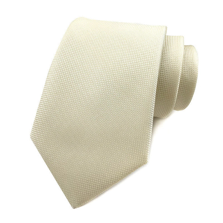 Cravate slim simple de couleur unie pour hommes