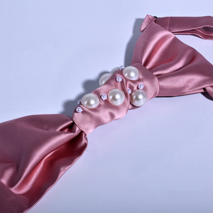 Cravate de mariage pour homme avec perles au look vintage - image 14