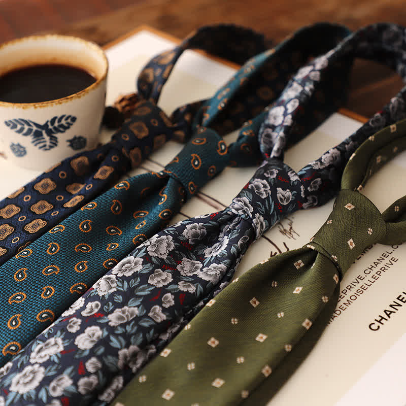 Cravate florale classique et élégante pour homme