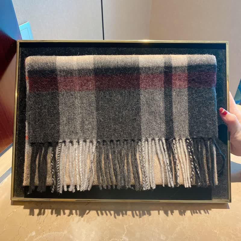 Écharpe unisexe Lamb Edinburgh à carreaux, grande et chaude - image 27