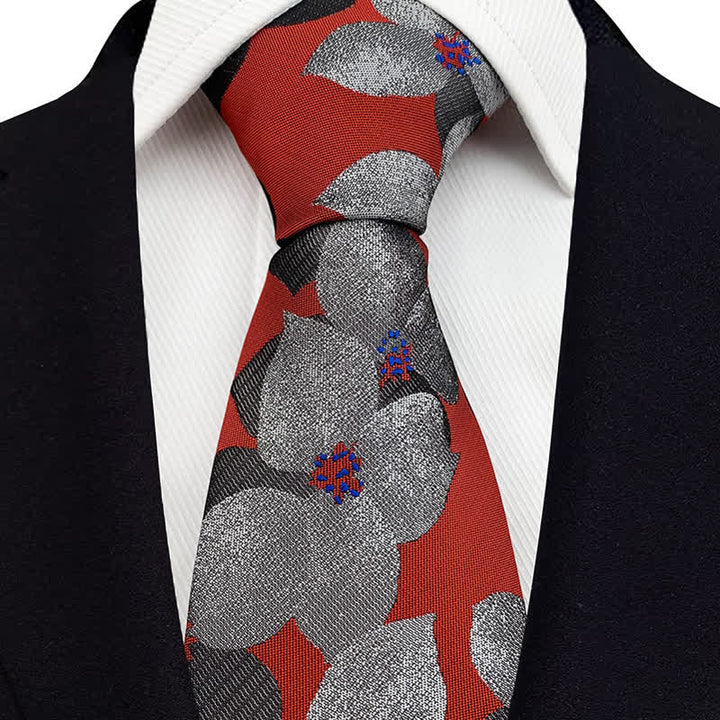 Cravate élégante à grandes fleurs pour homme