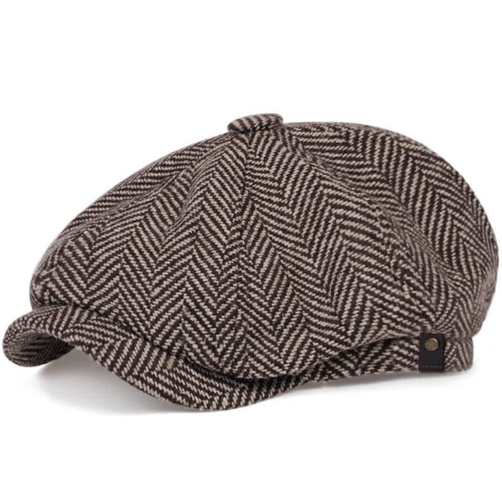 Casquette béret octogonale à chevrons Peaky Blinders