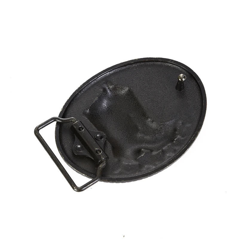 Ceinture en cuir à boucle pour bottes de cowboy DIY pour hommes
