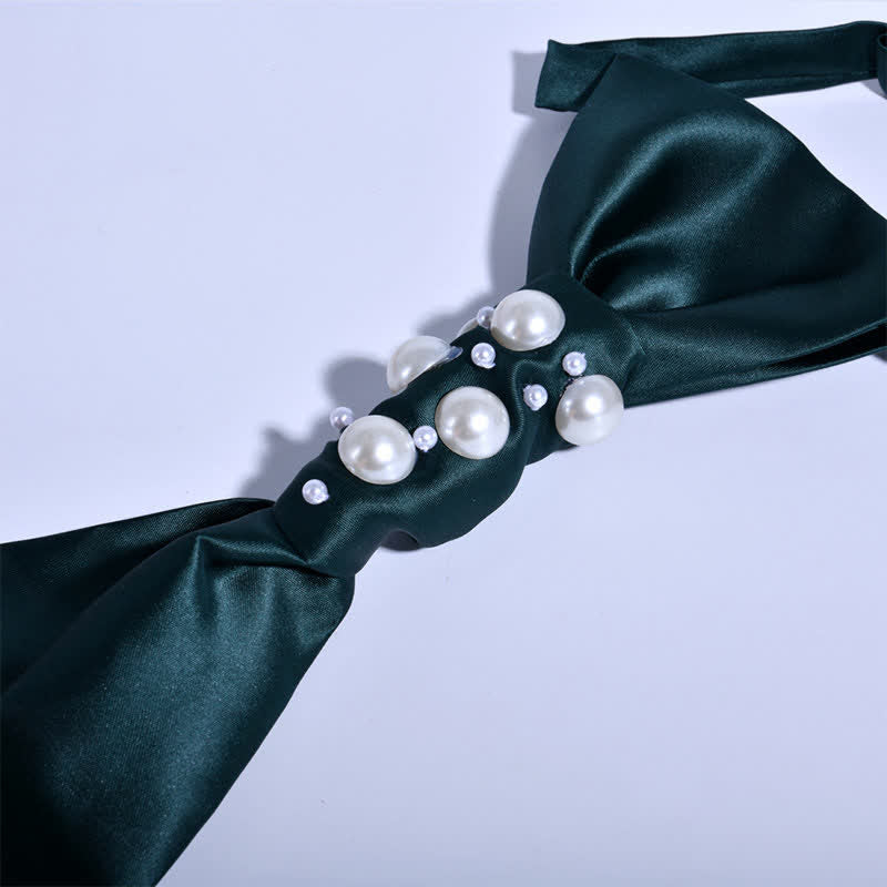 Cravate de mariage pour homme avec perles au look vintage - image 20