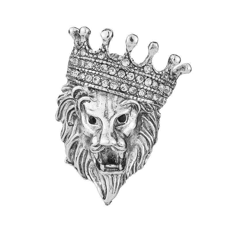Broche pour homme représentant le roi lion