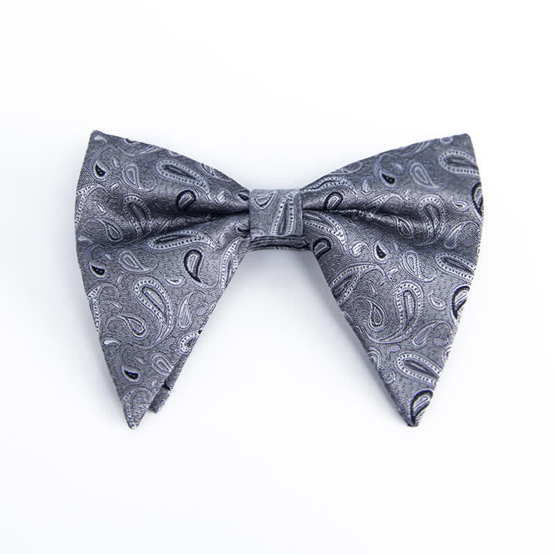 Nœud papillon surdimensionné à imprimé cachemire coloré pour homme