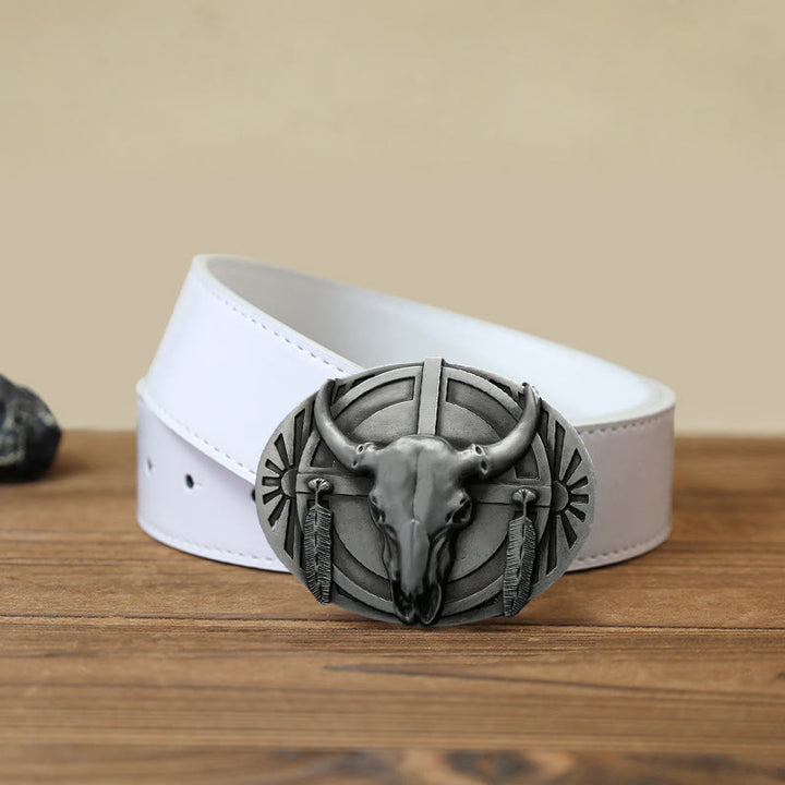 Ceinture en cuir à boucle DIY pour homme