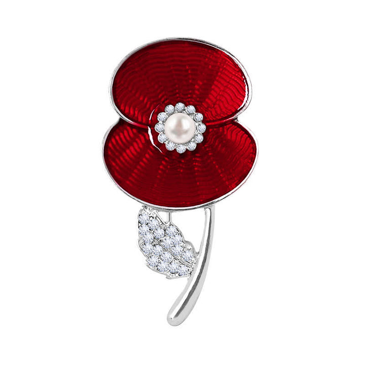 Broche coquelicot du jour du Souvenir pour femme