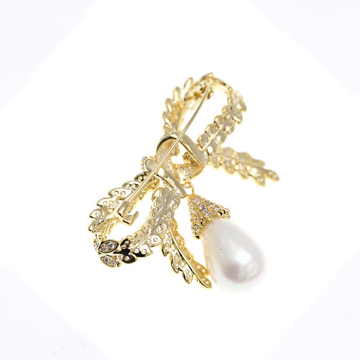 Broche baroque en forme de nœud de blé pour femme