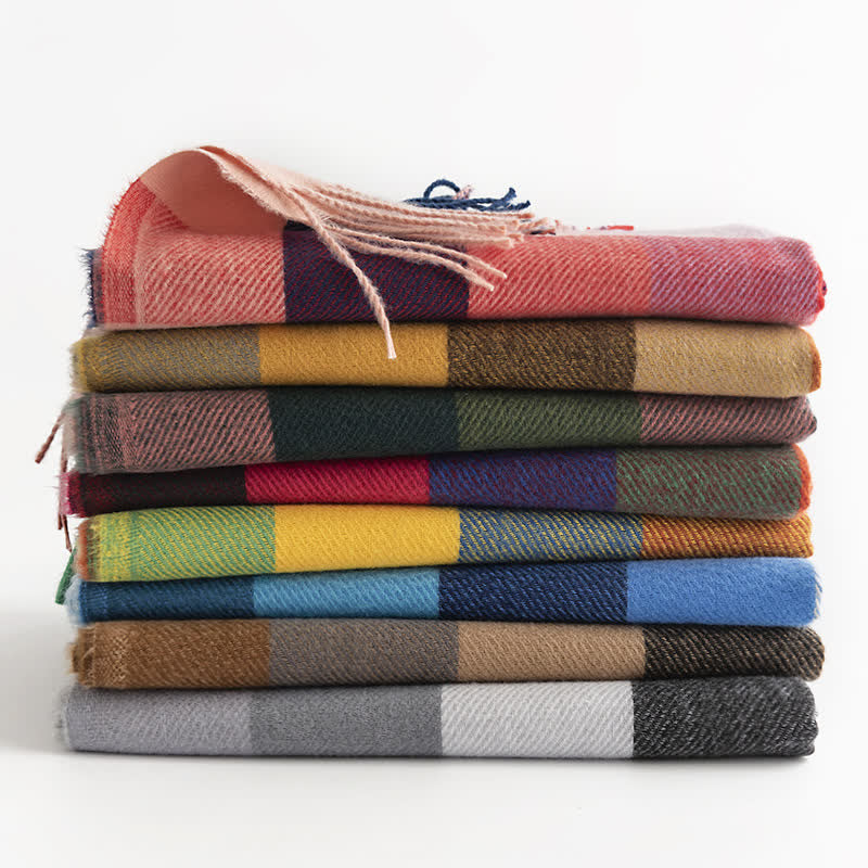 Écharpe à franges aux couleurs vives pour femme - image 4