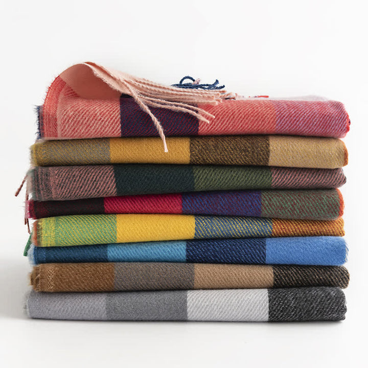 Écharpe à franges aux couleurs vives pour femme - image 4