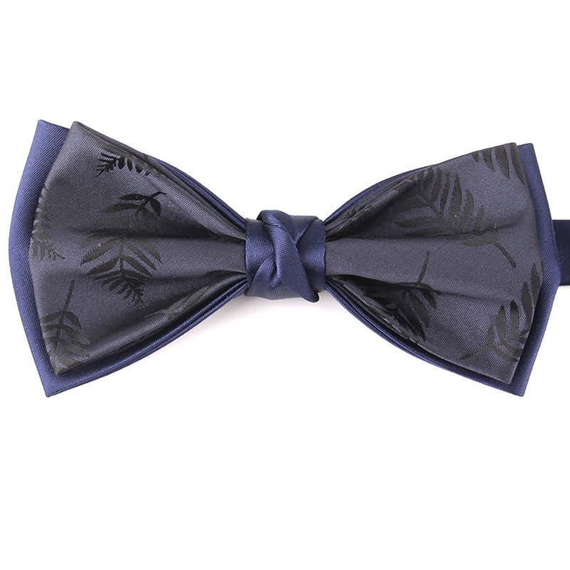 Nœud papillon élégant à motif floral et botanique pour homme
