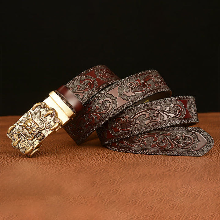 Ceinture en cuir Mighty Dragon Claw pour homme