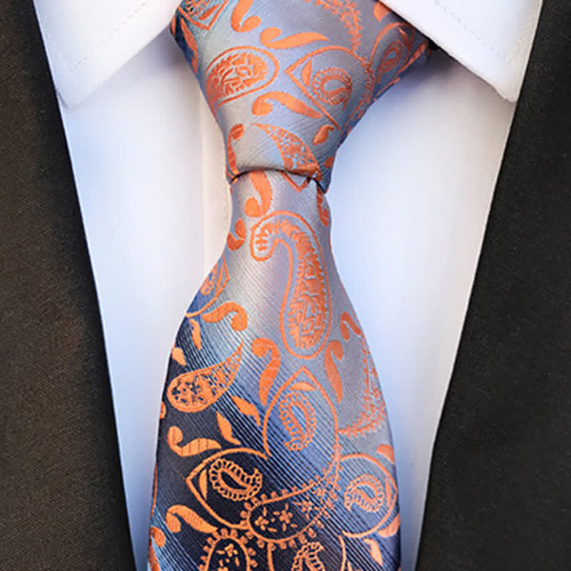 Cravate fantaisie à motif cachemire pour homme