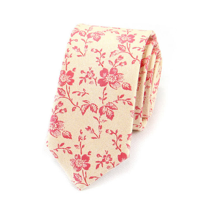 Cravate à petites fleurs printanières pour homme
