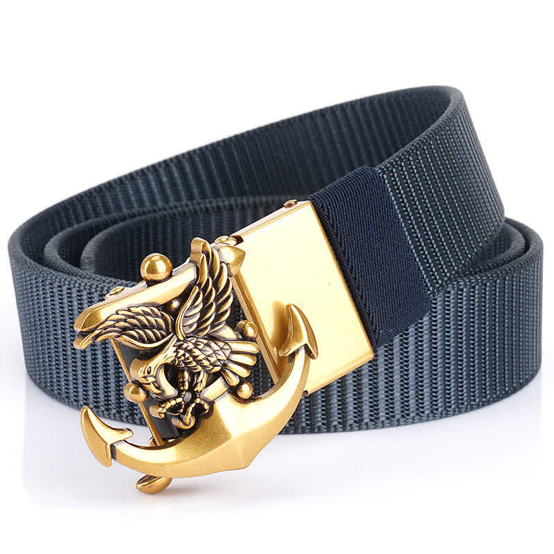 Ceinture en nylon avec ancre d'aigle pour homme