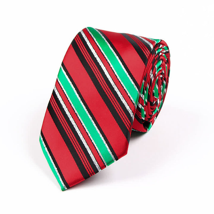 Cravate fantaisie pour homme avec motif Père Noël