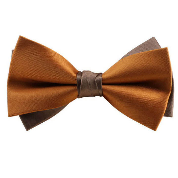 Nœud papillon asymétrique bicolore pour homme