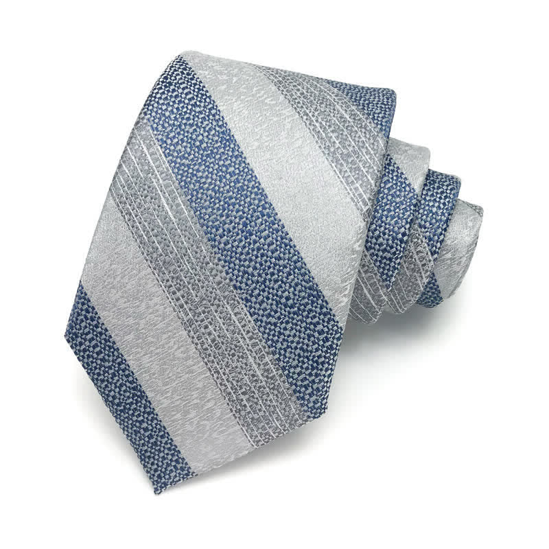 Cravate à rayures multiples pour homme