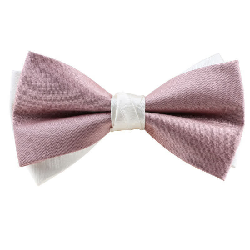Nœud papillon asymétrique bicolore pour homme