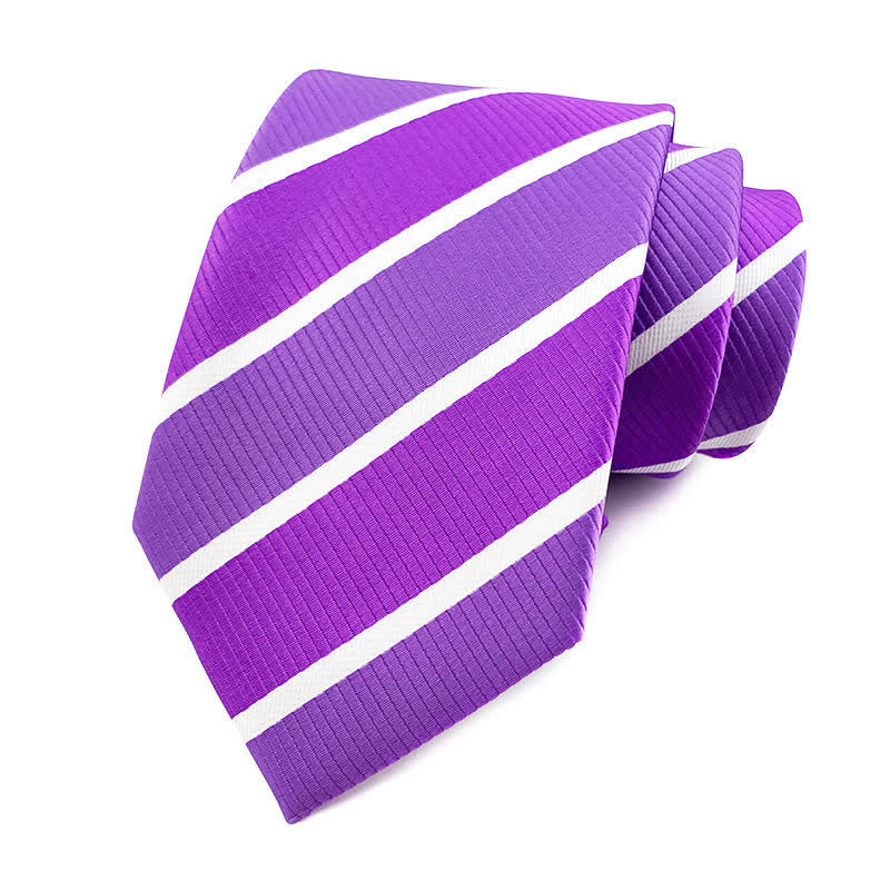 Cravate à rayures urbaines preppy pour homme