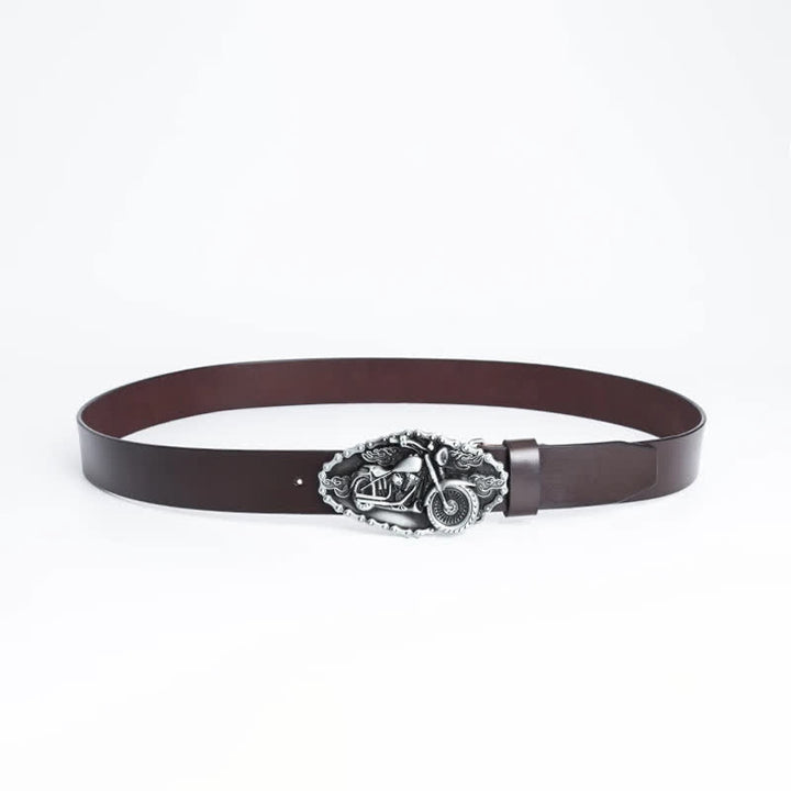 Ceinture en cuir pour moto Punk Locomotive pour homme
