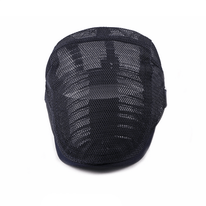 Béret plat en maille creuse respirante pour chapeau de soleil