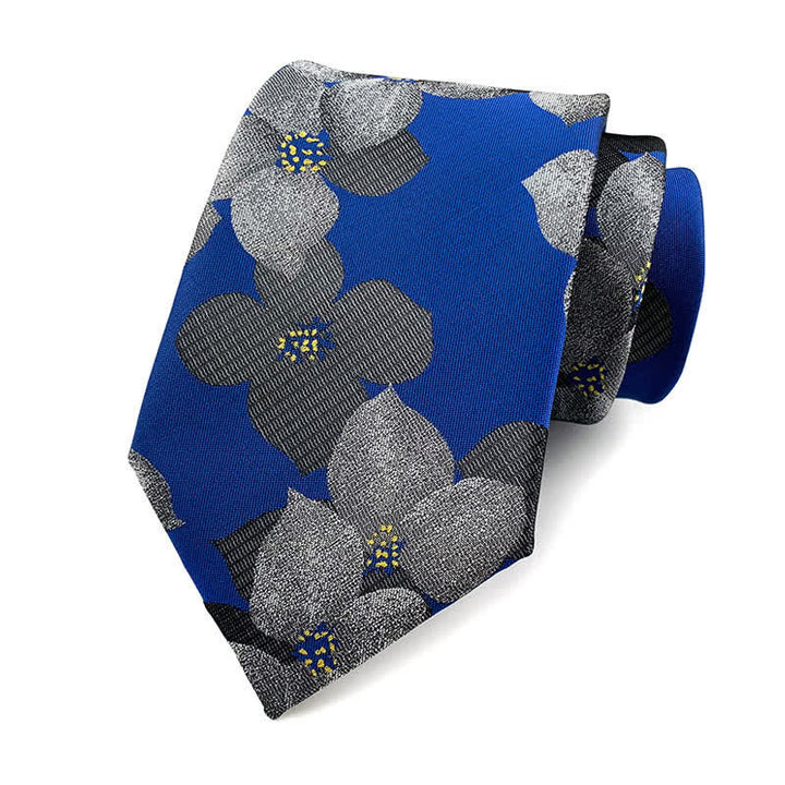 Cravate élégante à grandes fleurs pour homme