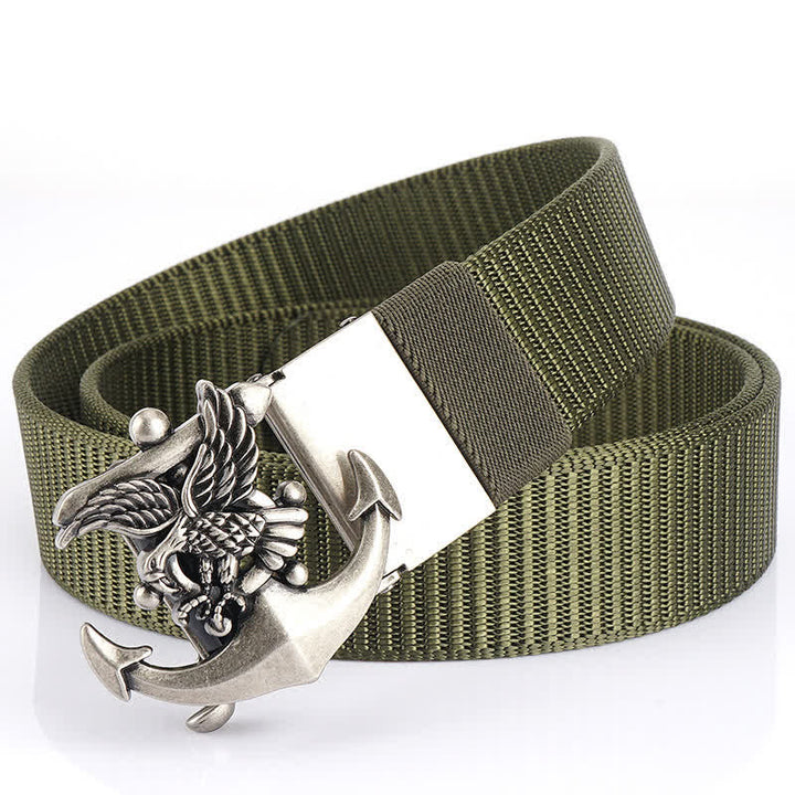 Ceinture en nylon avec ancre d'aigle pour homme