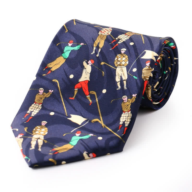 Cravate de campagne à motif de dessin animé créatif pour homme