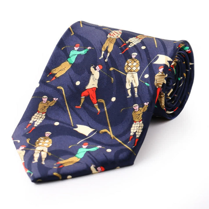Cravate de campagne à motif de dessin animé créatif pour homme