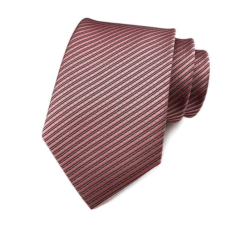Cravate de travail discrète en sergé de couleur unie pour homme