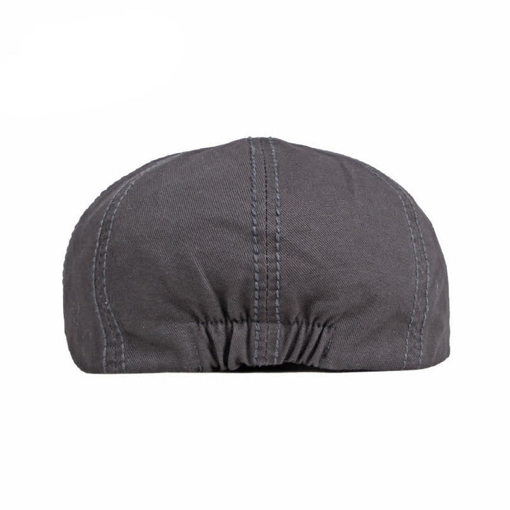 Casquette béret décontractée en coton de couleur unie - image 6
