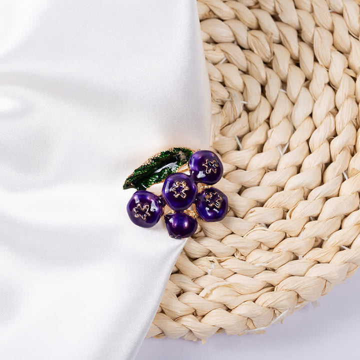 Broche Fruit Of King Myrtille pour femme