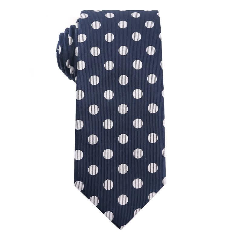 Cravate de bureau pour homme de la série Marine Blue - Points - image 3