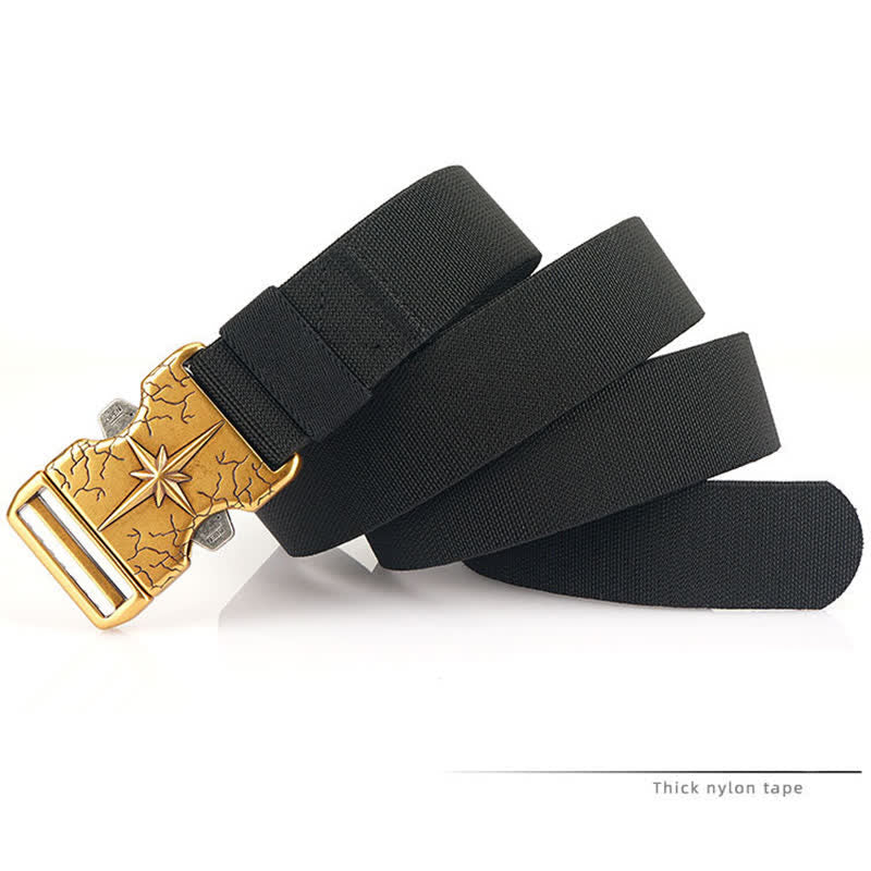 Ceinture tactique en toile élastique à dégagement rapide pour homme