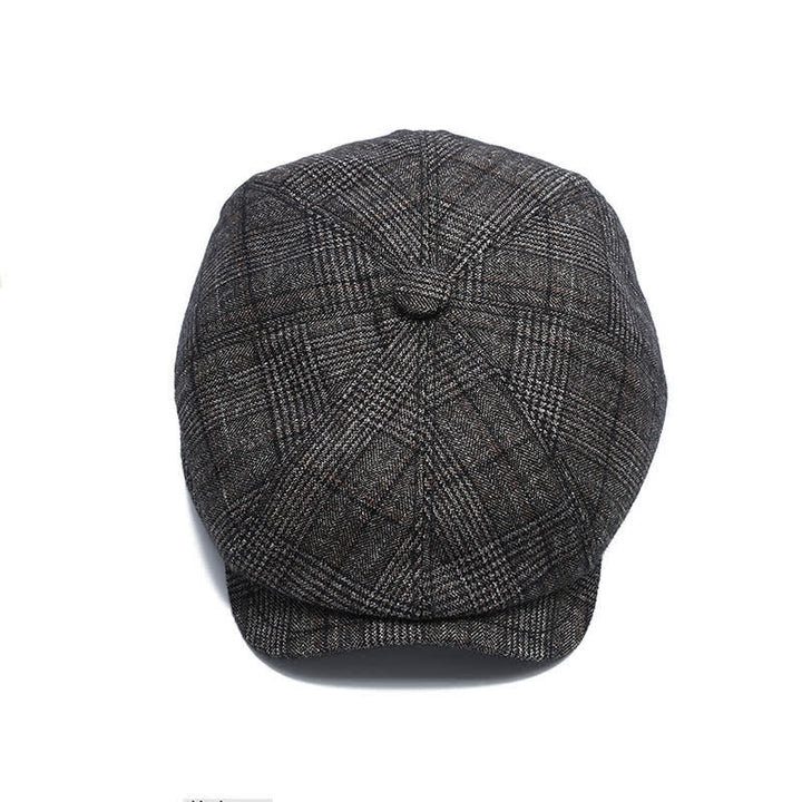 Casquette plate classique de vendeur de journaux avec béret à cache-oreilles - image 4