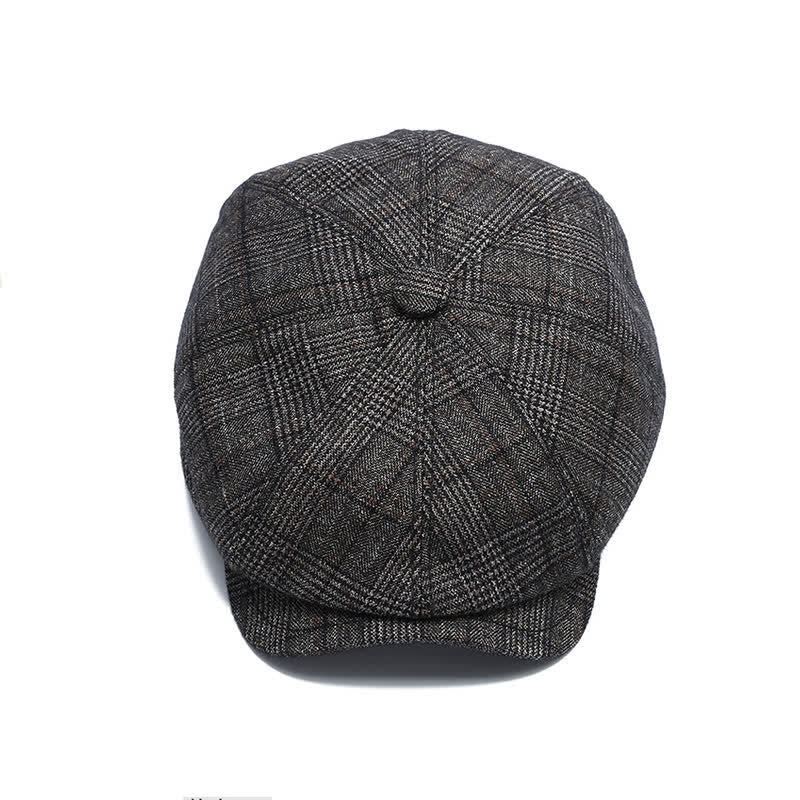 Casquette plaque classique de vendeur de journaux avec béret à cache-oreilles