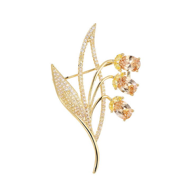 Broche muguet campanule pour femme