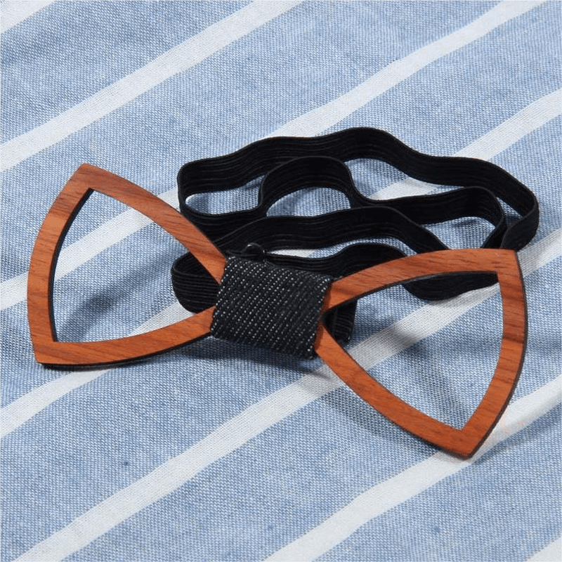 Nœud papillon en bois amusant et créatif pour homme