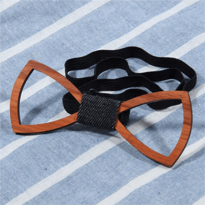 Nœud papillon en bois amusant et créatif pour homme