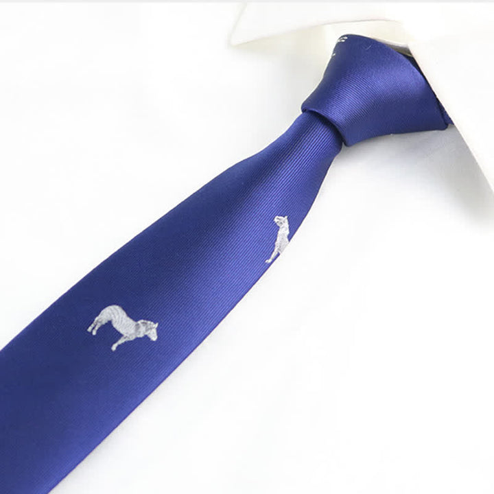 Cravate pour homme à motifs animaliers amusants