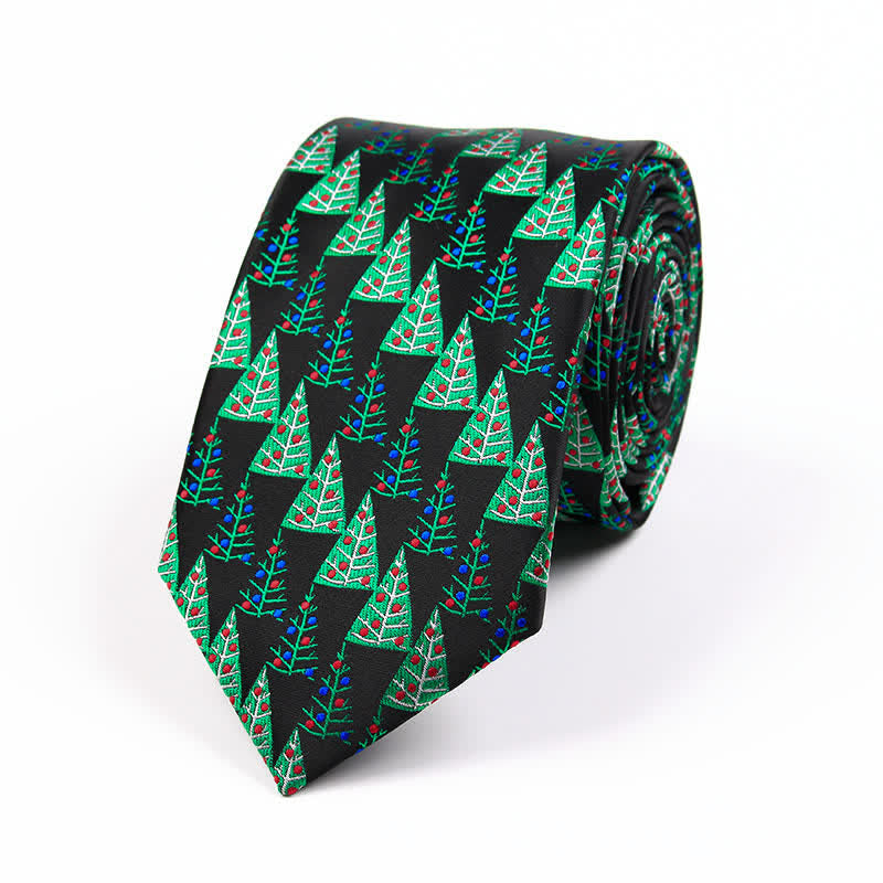 Cravate fantaisie pour homme avec motif Père Noël