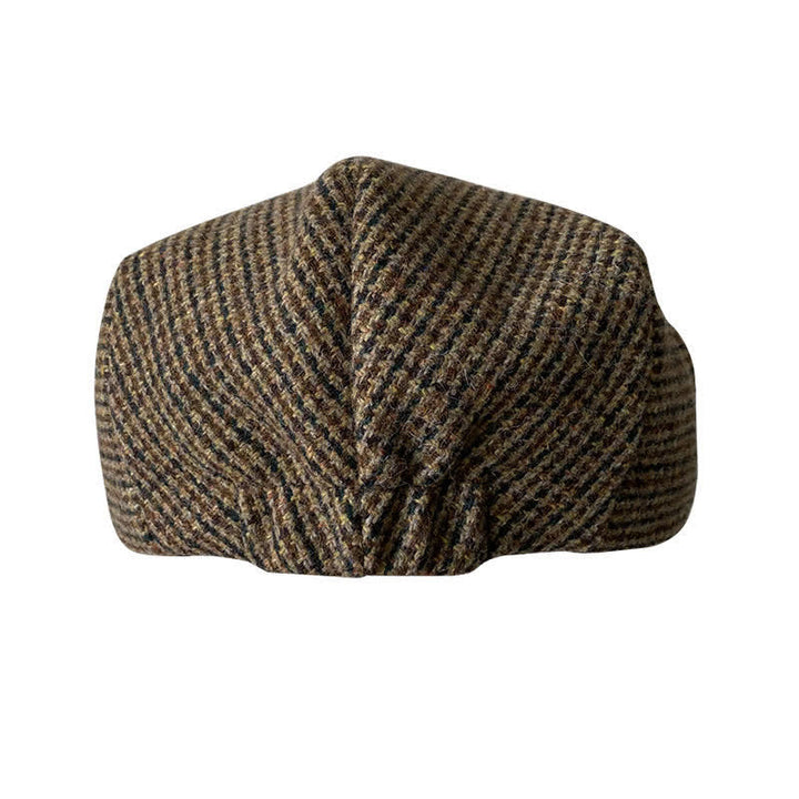 Béret plat à motif pied-de-poule Leisure Ivy